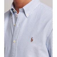 ราคา Ralph Lauren Classic Fit Oxford Sport Shirt Long Sleeves Striped Blue/White (Used) Polo Ralph Lauren (24369964394)