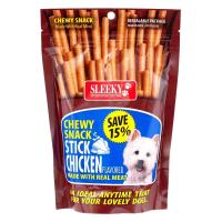 ราคา สลิคกี้ชิววี่สแนครสไก่ชนิดแท่ง 175กรัม Sleeky Chewy Snack Stick Chicken Flavor 175g. [หมายเลขบาร์โค้ด 8850238066444 ] (56356236881)