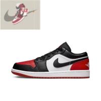 ราคา Jordan Air Jordan 1 LowBred Toe Black and red toes ( ของแท้ 100 %) (27414247878)