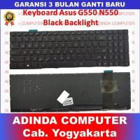 ราคา Asus N550 N550 GL550 GL550JK GL550JX U500VZ คีย์บอร์ดแบ็คไลท์สีดํา (51106332112)