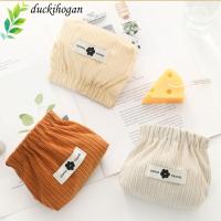 ราคา DUCQIHOGAN กระเป๋าใส่เหรียญ, Corduroy Mini Shrapenel กระเป๋าแฟชั่นสีทึบนุ่มเปลี่ยนกระเป๋าผู้หญิง (46908792830)