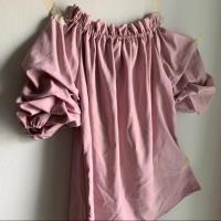 ราคา เสื้อปาดไหล่ สีชมพูกะปิ (6011555281)