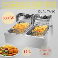 ราคา เตาทอดไฟฟ้าเตาคู่ หม้อทอดไฟฟ้า 12 ลิตร หม้อทอดเพื่อการพาณิชย์ Deep fryer (6119289788)