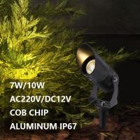 ราคา COB สวนกลางแจ้ง LED โคมไฟสนามหญ้า Spike 10W 7W หลอดไฟกันน้ํา 220V 110V DC12V ภูมิทัศน์ IP67 เส้นทาง Spotlight (52854402830)