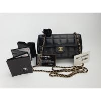 ราคา CHANEL MINI CAMELLIA BLACK LAMBSKIN GHW (18647316733)
