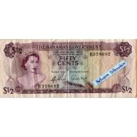 ราคา ธนบัตรบาฮามาส 50 Cents ปี 1965 (20986603844)