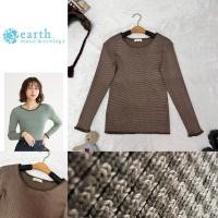 ราคา เสื้อแขนยาว สีมอคค่า ผ้า Polyester ผ้ายืด ระบายปลายแขน (44126759721)
