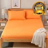 ราคา nnna-001 ชุดผ้าปูที่นอนสีพื้น 6/5/3.5 ฟุต สีส้ม (4943104429)