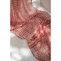 ราคา BATIK RATU - ผ้าพันคอผ้าบาติกผ้าไหมลายตารางหมากรุก - สีชมพู - 45 (42955737776)