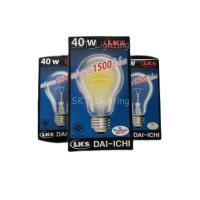 ราคา หลอดไฟ DAI-ICHI 40w หลอดไส้ ไดอิชิ ขั้วเกลียว E27 (19991773797)