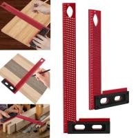 ราคา 200mm/300mm Precision Scriber,Aluminum Framing Mitre Square,Measuring and Marking L-Type Hole Ruler (47502409583)