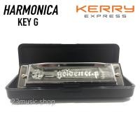 ราคา Golden Cup ฮาร์โมนิก้า ขนาด 10 ช่อง คีย์ G (Harmonica Key G) (2708649804)