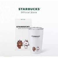 ราคา พร้อมส่ง‼️Starbucks Stainless Steel LINE Friends Brown and Cony Tumbler 12Oz. (15515032410)