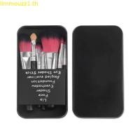 ราคา Mac Tin Box ชุดแปรงแต่งหน้า 12 ชิ้นเครื่องมือแต่งหน้าสีดําครบชุดแปรงแต่งหน้าบนใบหน้าแบบพกพา (53059393046)