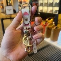ราคา พร้อมส่ง แท้ % New Coach พวงกุญแจ Coach Trigger Snap Bag Charm With Stripe Heart Print CA049 (19648836782)