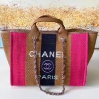 ราคา กระเป๋าชายหาด CHANEL ฤดูใบไม้ผลิและฤดูร้อน ทำจากผ้าแคนวาส ดีไซน์เรียบง่าย ขนาดใหญ่พอดี เบาและแฟชั่น เหมาะสำหรับการเดินทางและการใช้งานในชีวิตประจำวัน (44380196858)