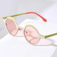 ราคา Titanium FONEX Sunglasses Men 2024 New Retro Vintage Small Polygon Polarized Sun Glasses For Women (26005657412)