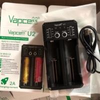 ราคา Vapcell U2 รางชาร์จถ่าน เครื่องชาร์จถ่าน แท่นชาร์จถ่าน แบบ2ก้อน (41864702588)