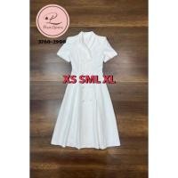 ราคา เดรสสูทสีขาว เดรสสีขาวเรียบหรู เดรสสีขาวสวยๆ (23512374907)