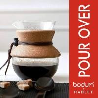 ราคา เครื่องชงกาแฟ Bodum Pour Over พร้อมสายรัด [ไม้ก๊อก/สีดํา] (45308556585)
