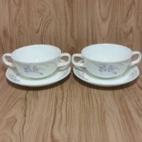 ราคา Narumi Japan ถ้วยซุป 2 ชุด สินค้าญี่ปุ่นมือสอง (4516948109)