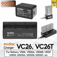 ราคา Godox Charger VC26, VC26T - For Battery VB26, VB30, WB100, V1, V1Pro, V100, V860III, AD100Pro, MF-R76, etc (9417531601)