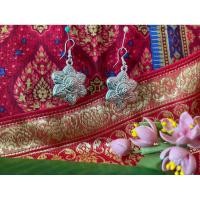 ราคา ต่างหูลายไทยสีเงิน ต่างหูลายไทยโบราณ (46402640969)