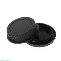 ราคา Rear Lens Body Cap Camera Cover Set Dust Screw Mount for Protection Plastic Blac (53658104657)