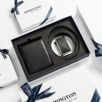ราคา ของแท้ Remington Ralp fullbox เข็มขัดผู้ชายและกระเป๋าสตางค์ Set พร้อมภาพถ่ายฟรี 3 รูปพิมพ์และพร้อมกล่องและถุงกระดาษเป็นของขวัญสําหรับ ny หรือพ่อ (49906079353)