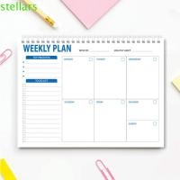 ราคา Stellarsync Weekly Meal Planner Pad, Wide To Do Planner เครื่องเขียนวางแผนรายสัปดาห์ Notepad, ตาราง Undated A5 Notebook Planner To Do Planner List Pad อุปกรณ์การเรียน (26262896357)