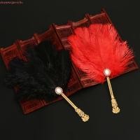 ราคา DAPPERGENT พัดลมขนนก,คอสเพลย์ Props งานฝีมือขนนกตกแต่งพัดลมหัตถกรรม,ประณีตมือถือ Cheongsam รันเวย์โบราณ Hanfu Cheongsam Dance Props พัดลมของขวัญ (49108318892)