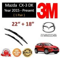 ราคา ใบปัดน้ําฝนมาตรฐาน 3M - Mazda CX3 ( DK ) ปี 2015 - ปัจจุบัน (22"+18") จอลม Bosch Advantage (52659074764)