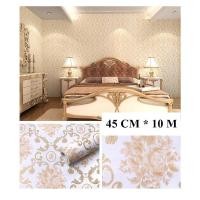 ราคา Wallpaper ลายใบไม้ วอลเปเปอร์ สติกเกอร์ ติดผนัง กาวในตัว PVC มีกาวในตัว ขนาด 0.45x10 เมตร FH20 (11030706072)