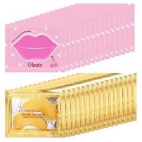 ราคา Miniling 30 คู่ Lip Mask & Eye Mask, คริสตัลคอลลาเจนภายใต้ Eye Patch สําหรับตาบวม, กระเป๋า Undereye, ริ้วรอย, 24K Gold Gel Eye Masks สําหรับ Dark Circles และ Puffines, Skincare Gi (53257494842)