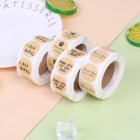 ราคา แบ่งขาย Set 30 ดวง กระดาษคราฟท์ ป้าย สติ๊กเกอร์ ขอบคุณ Thank you For you business Craft Handmade Sticker วินเทจ (5617300099)