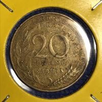 ราคา เหรียญเก่า#15336 ปี1967 ฝรั่งเศส 20 Centimes เหรียญต่างประเทศ เหรียญหายาก น่าสะสม (11706041522)