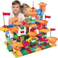 ราคา 74-296ชิ้นหินอ่อนการแข่งขันrunบล็อกเข้ากันได้duplo Legoeอาค (24778855862)