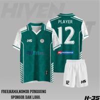 ราคา FUTSAL JERSEY PRINTING CUSTOM FOOTBALL JERSEY NAME, BACK NUMBER, และโลโก้ (สามารถเป็น SOLD INDIVIDUNALY) (53057179651)