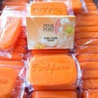 ราคา สบู่พิงค์เพียว Pink Pure Soap Pure&Soft Nataral สบู่สลายฝ้า สารสกัดจากน้ำมันมะพร้าว ขนาด100กรัม (27309818597)