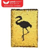 ราคา เครื่องเขียนยูนิคอร์น A5 เลื่อม Flamingo Shape Journal ไดอารี่สมุดบันทึก (เรียงราย / 152 หน้า / 80 Gsm ) UNB-561/UNB-556 (47407609974)