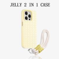 ราคา GANTUNGAN Jelly 2 In 1 สีเหลือง Polka Dot Stripe แขวนเชือกและริบบิ้นกรณี Xiaomi 15T Pro C65 Poco M7 Plus C75 C71 F7 C85 Gd2H1K7 Pop น่ารักล่าสุดหรูหราพรีเมี่ยมแฟนซี Tpu (54857831612)