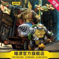 ราคา JOYTOY Dark Source Ninja Turtle Big Crocodile Skin Head & Mechanical Turtle Metal Head 1: 18 Movable Soldier Model Play Doll (45152503442)