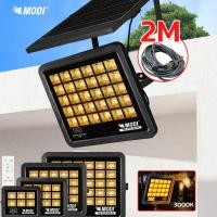 ราคา MODI ไฟสปอตไลท์โซล่าเซลล์ แสงเหลือง 50W200W300W400W IP65 ไฟพลังงานแสงอาทิตย์ solar light โซล่าเซลล์ (20995673813)