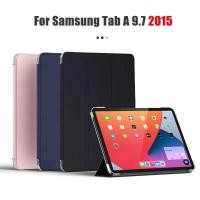 ราคา Samsung ซองแท็บเล็ตสำหรับ Galaxy Tab A 9.7 2015 SM-T550 SM-T555 P550 P555 9.7'' ปกหลัง PC หนัง PU ปก (28138579308)