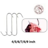 ราคา ยี่ห้อ HORSE [10 ชิ้น/แพ็ค] เนื้อสแตนเลสสําหรับงานหนัก Sharp End แขวนตะขอ S / Gantung Cangkuk Daging Ayam ไก่ S 肉 (26959503517)