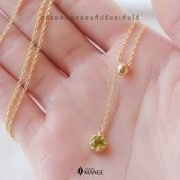 ราคา สร้อยคอพลอยแท้ สร้อยคอปรับระดับได้ เงินแท้ พลอยแท้100% สร้อยคอพลอย ไม่ลอก ไม่ดำ เครื่องประดับผู้หญิง (28881806949)