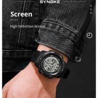 ราคา ❤️ Synoke นาฬิกาดิจิตอลสำหรับผู้ชาย, นาฬิกาสปอร์ตฟังก์ชั่นจับเวลานาฬิกาปลุกกันน้ำ50ม. นาฬิกาทหา (24092077611)