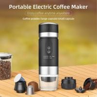 ราคา Hmeishop เครื่องชงกาแฟแบบพกพา 3-In-1 ชงร้อนเย็นพร้อมจอแสดงผลดิจิตอลสําหรับรถยนต์โฮมออฟฟิศสีดํา (49956161372)