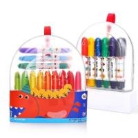 ราคา Joan Miro Transparent Plastic box Silky Crayon 12 Colors ดินสอสีเทียนปลอดสารพิษ 12 สี (3372964931)