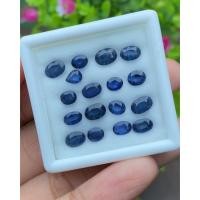ราคา พลอย ไพลิน blue sapphire 17 เม็ด (pcs.) 10.23 กะรัต (Cts.) พลอยแท้ อัญมณีมงคลประจําวันเกิด เครื่องประดับพลอย (19566719720)
